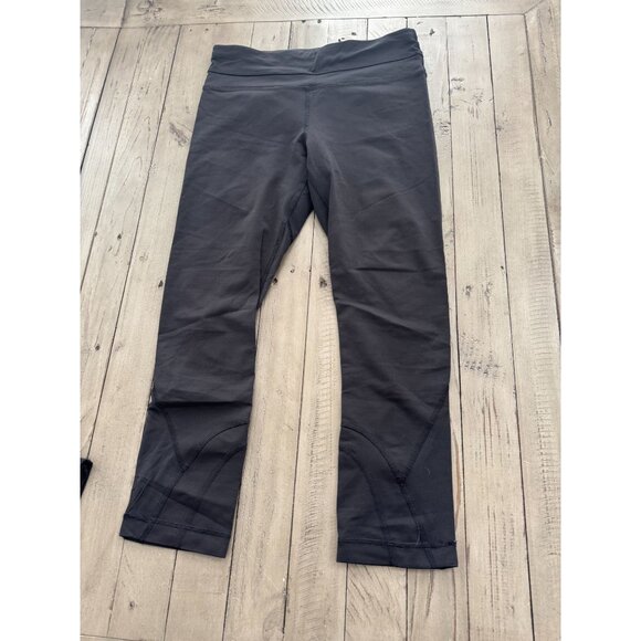 Lululemon Run Inspire Crop Leggings Luxtreme Black Size 4 - Picture 3 of 6